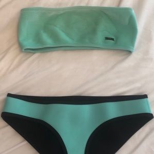 Small teal TRIANGL bikini
